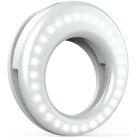 Rechargeable Selfie LED Circle Light Ring - Phone, Laptop, Camera - Picture 2 of 9